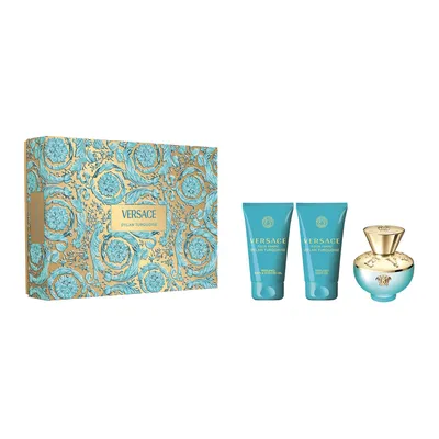 Versace Pour Femme Dylan Turquoise zestaw - woda toaletowa 50 ml + żel do ciała 50 ml + żel pod prysznic 50 ml