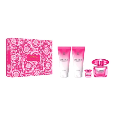 Versace Bright Crystal Absolu zestaw - woda perfumowana 90 ml + woda perfumowana 5 ml + balsam do ciała 100 ml + żel pod prysznic 100 ml