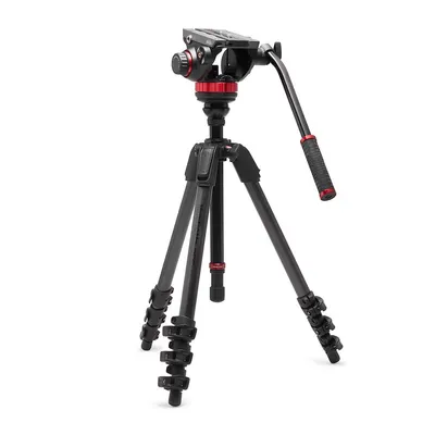Statyw Manfrotto 055 Video Carbon z głowicą 502AH