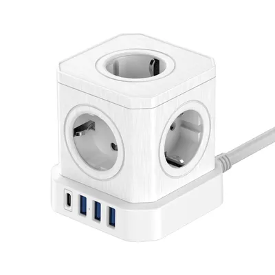 Newell kostka zasilająca GaN Power Cube 9w1-biała