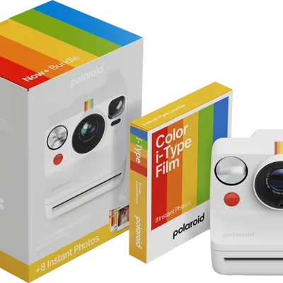 Polaroid Now+ Gen 3 White Bundle with Color Film (8 photos)