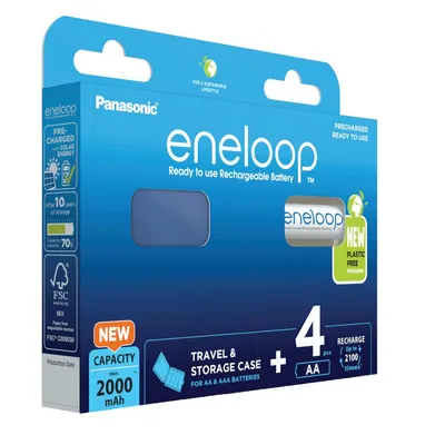 Akumulatorki PANASONIC ENELOOP AA 2000mAh 4 szt + box