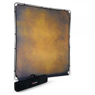Tło Manfrotto Vintage Tobacco z ramą EzyFrame 2x2,3m