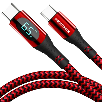 Kabel USB-C Hedbox RPC-D65W OLED 65W 5A Fast Charge