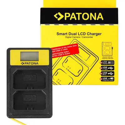 Ładowarka PATONA podwójna Smart do NP-FZ100 OUTLET