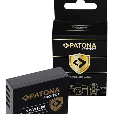 Promocyjny zestaw 2 akumulatory PATONA PROTECT NP-W126S + ładowarka