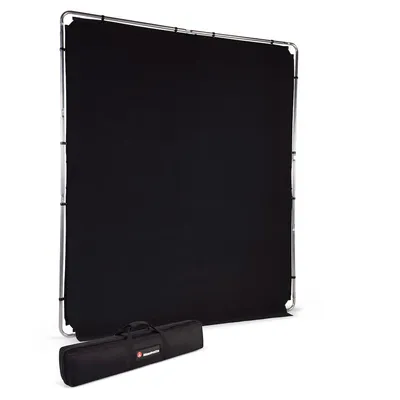 Tło Manfrotto Black z ramą EzyFrame 2x2,3m