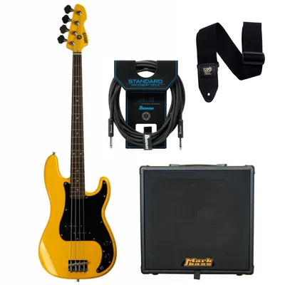 Zestaw gitara basowa Markbass MB Yellow PB z combo basowym Markbass CMB 101 Black Line