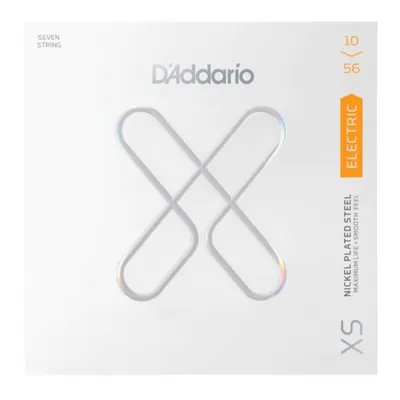 Struny do gitary elektrycznej 7-strunowej D'Addario XSE1056 Nickel Plated 10-56