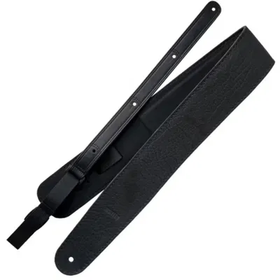 Pas do gitary Richter Luxury Bullneck Wild Black czarny skórzany