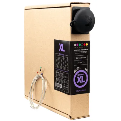 Zestaw bulk strun do gitary elektrycznej D'Addario EXL115-B25 XL Nickel Wound Regular Light 25PACK 11-49