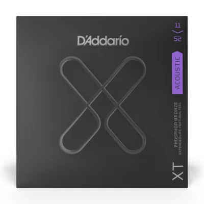 Struny do gitary akustycznej D'Addario XTAPB1152 Custom Light 11-52