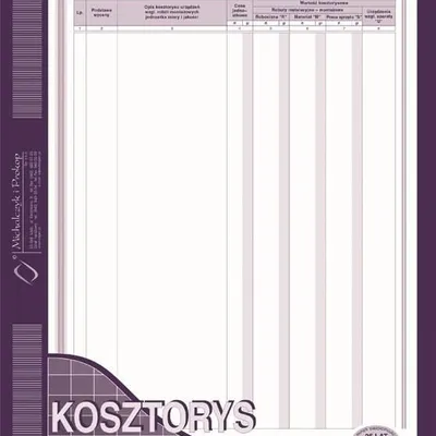 Kosztorys Budowlany Instal.-Mont. A4 Wielok. 602-1 /MiP