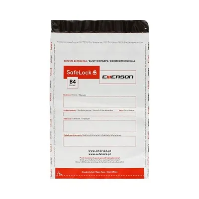 Koperta Bezpieczna B4 Safelock (250x355) 100szt. Kolorowa / Emerson