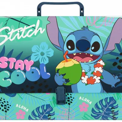 Teczka z Rączką A4/95mm Disney Stitch Stay Cool