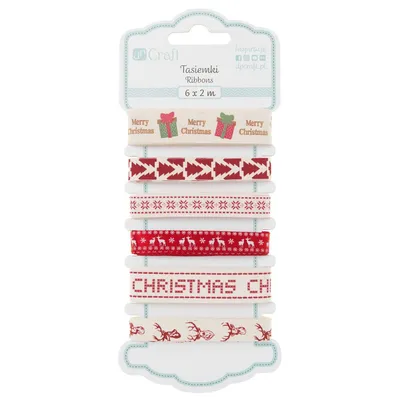 Tasiemki 6x2m [DPTA-081] Scandi Christmas / DpCraft
