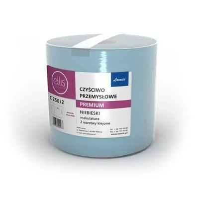 Czyściwo Ellis Premium C250/2 (Makulatura) 2-warstw. [0987] Niebieskie (1szt.)