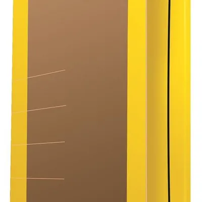 Teczka Z Gumką Donau Life Karton A4 500Gsm 3-Skrz. Żółty