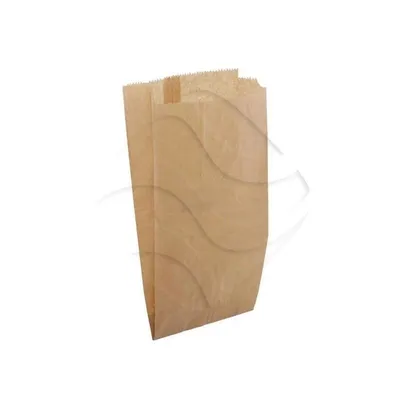 Torebka Papierowa z Fałdą Brąz 370x150x65mm A'1000