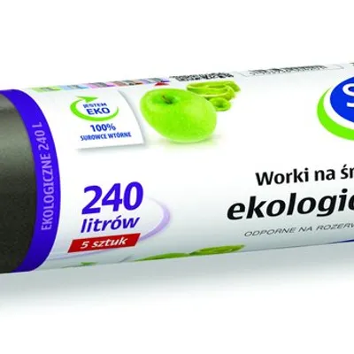 Worki Na Śmieci 240L A'5 Lux Czarne /Stella