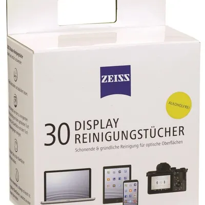 Chusteczki Do Czyszczenia Ekranów Tabletów I Laptopów Zeiss 30 Szt. Białe
