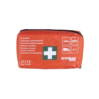 Apteczka Samochodowa Donau Safety Materiałowa Din Pomarańczowa /DONAU SAFETY