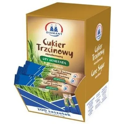 Cukier w Saszetkach Trzcinowy 200x5G