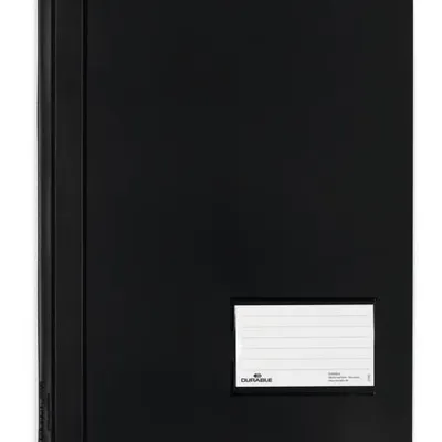 Skoroszyt A4+ PVC Transparentny Kieszeń Opis Czarny /Durable 268001
