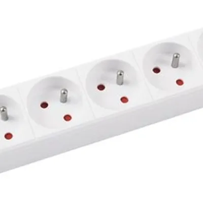 Przedłużacz Office Products 6 Gniazd 5M Z Uziemieniem I Wyłącznikiem Biały