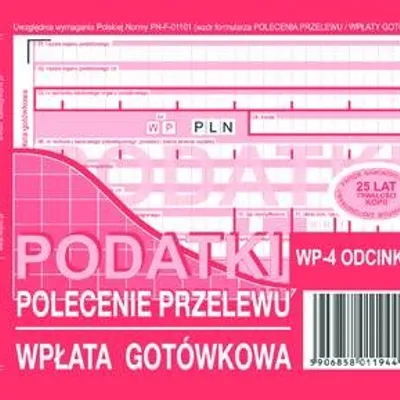 Polecenie Przel. Podatki A6 (4-odc.) 476-5M /MiP