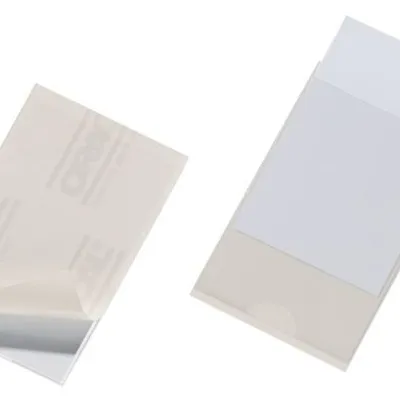 Samoprzylepna Kieszonka na Wizytówki Pocketfix PP 62x93mm 100szt. Przezroczysta /Durable 837919