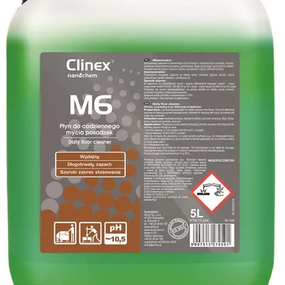 Płyn Clinex M6 Medium 5L 77-094 Do Mycia mikroporowatych Posadzek