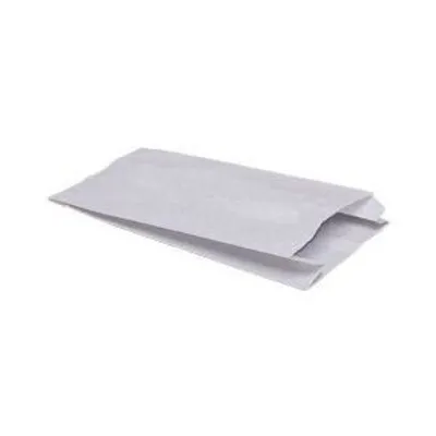 Torebka Papierowa z Fałdą Biała 150x370mm A'1000