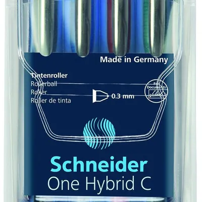 Pióro Kulkowe Schneider One Hybrid C 03 mm W Etui 4 Szt. Miks Kolorów
