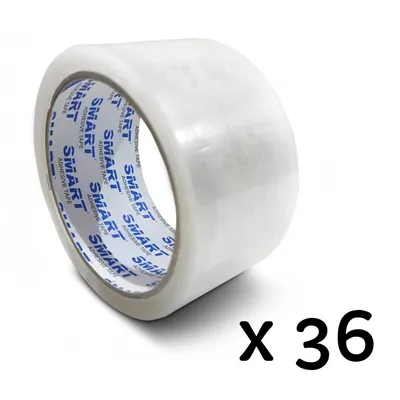 Taśma Pakowa 48x66y Akryl Smart Transparent 36sztuk