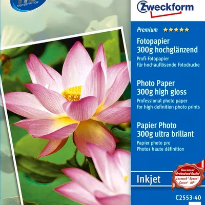 Papier Fotograficzny Premium 300g 40szt. Avery 100x150 Biały Wysokobłyszczący No.C2553-40
