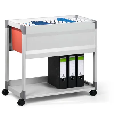 Wózek Na Teczki Zawieszkowe System File Trolley 90 A4 S Szary /Durable 378410