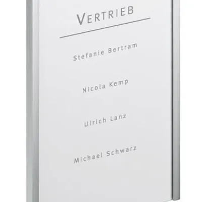 Tabliczka Przydrzwiowa Info Sign 149x210,5mm Srebrna /Durable 480323