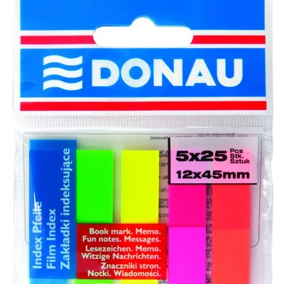 Zakładki Indeks. PP 12x45 5kol. /Donau