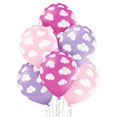 Balony D11 Fluffy Clouds Girl 1C5S, 6 szt. /GoDan