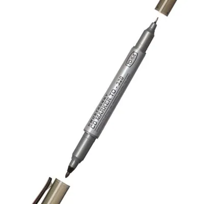 Marker CD/DVD Toma TO-320 Dwustronny Czarny