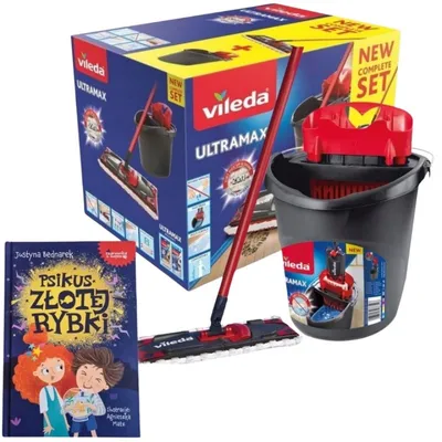 Zestaw Vileda UltraMax Wiadro z Wyciskaczem + Książka Gratis