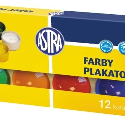 Farby Plakatowe 12 kol. 10ml [83115902] /Astra