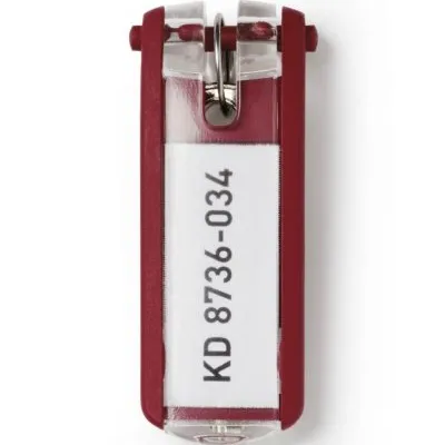 Zawieszki Do Kluczy Key Clip 6szt. Czerwone /Durable 195703