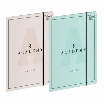 Teczka z Gumką A4+ Academy Pastel /Interdruk