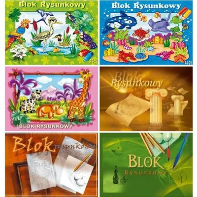 Blok Rysunkowy A4 20k Biały /Kreska
