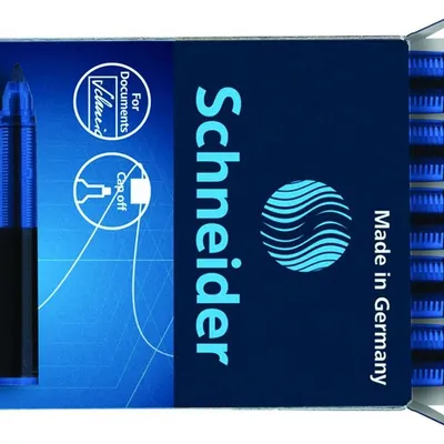 Kartridże Schneider One Change Do Piór Kulkowych 06mm 5Szt. Czarne