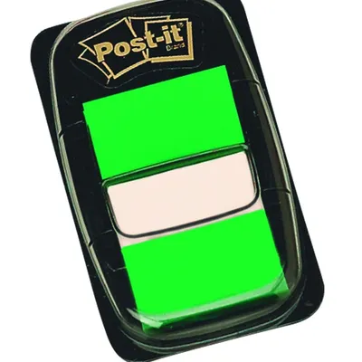 Zakładki Indeks. PP 25,4x43,2 A'50 680-3 Zielone /Post-it