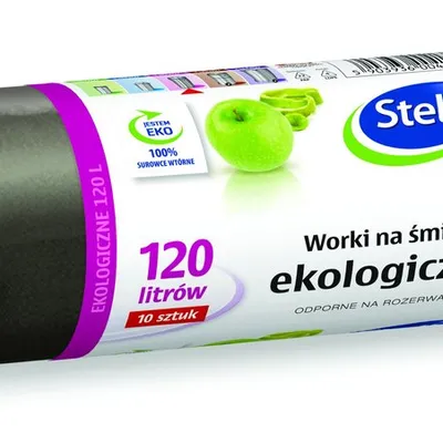 Worki Na Śmieci LDPE 120L A'10 Czarne /Stella