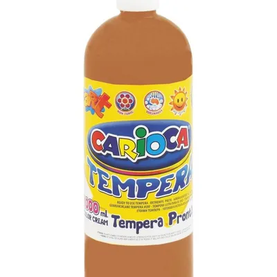 Farba Tempera Carioca 1000ml Butelka Jasnobrązowa /KW